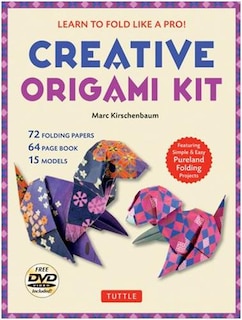 Creative Origami Kit: Learn to Fold Like a Pro!: Instructional DVD, 64-Page Origami Book, 72 Origami Papers: Original Easy Origami for Kids or Adults