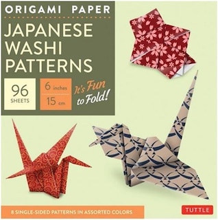 Front cover_Origami Paper - Japanese Washi Patterns - 6 - 96 Sheets