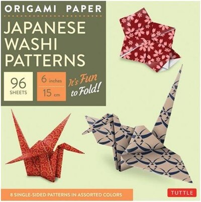 Front cover_Origami Paper - Japanese Washi Patterns - 6 - 96 Sheets