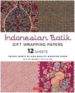 Front cover_Indonesian Batik Gift Wrapping Papers - 12 Sheets