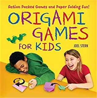 Origami Games for Kids Kit: Action Packed Games and Paper Folding Fun! [Origami Kit with Book, 48 Papers, 75 Stickers, 15 Exciting Games, Easy-to-Assemble Game Pieces]