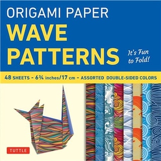 Front cover_Origami Paper - Wave Patterns - 6 3/4 inch - 48 Sheets