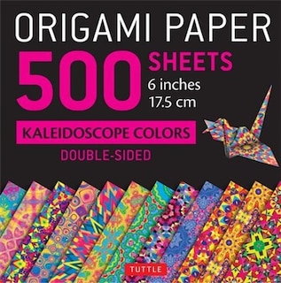 Front cover_Origami Paper 500 sheets Kaleidoscope Patterns 6 (15 cm)