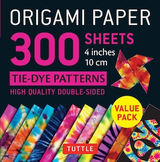 Front cover_Origami Paper 300 sheets Tie-Dye Patterns 4 (10 cm)