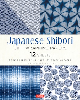 Japanese Shibori Gift Wrapping Papers - 12 Sheets: 18 x 24 inch (45 x 61 cm) Wrapping Paper