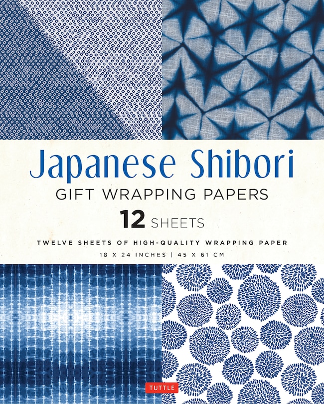 Couverture_Japanese Shibori Gift Wrapping Papers - 12 Sheets
