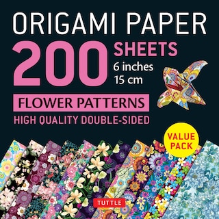 Front cover_Origami Paper 200 sheets Flower Patterns 6 (15 cm)