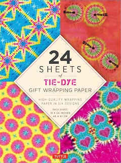 Front cover_24 Sheets Of Tie-dye Gift Wrapping Paper