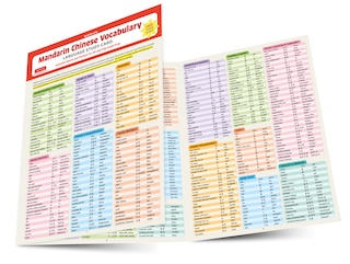 Mandarin Chinese Vocabulary Language Study Card: Essential Words And Phrases For Ap And Hsk Exam Prep (includes Online Audio)