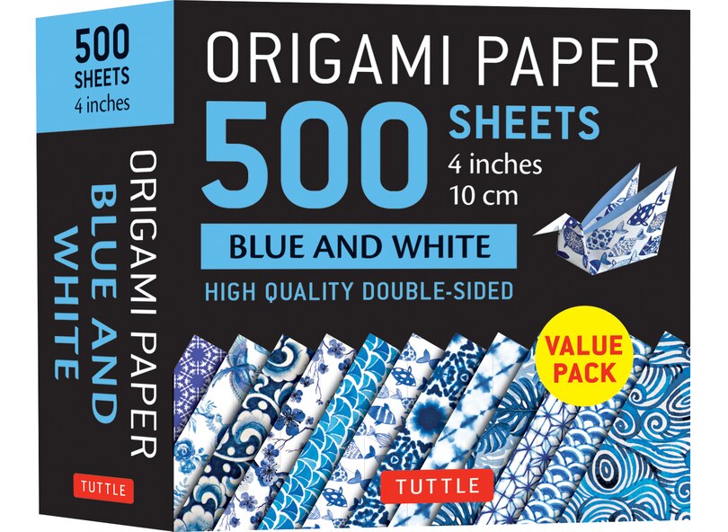 Couverture_Origami Paper 500 sheets Blue and White 4 (10 cm)