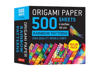 Front cover_Origami Paper 500 sheets Rainbow Patterns 4 (10 cm)