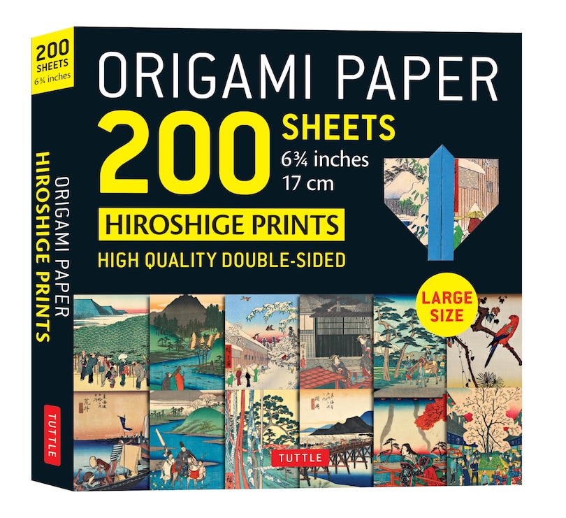 Front cover_Origami Paper 200 sheets Hiroshige Prints 6 3/4 (17 cm)