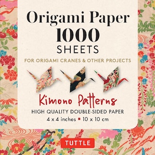 Front cover_Origami Paper 1,000 sheets Kimono Patterns 4 (10 cm)