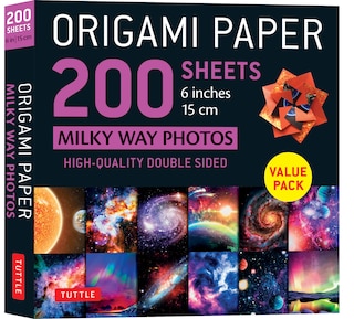 Origami Paper 200 sheets Milky Way Photos 6 (15 cm): Tuttle Origami Paper: Double Sided Origami Sheets Printed with 12 Different Photographs (Includes Instructions for 6 Projects)