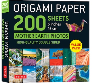 Front cover_Origami Paper 200 sheets Mother Earth Photos 6 (15 cm)