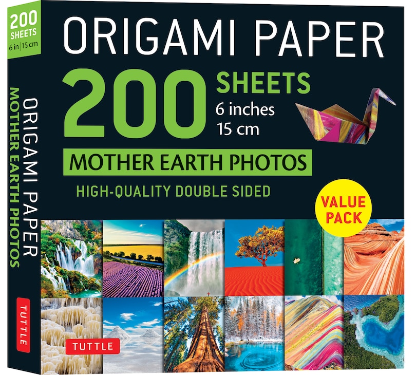 Front cover_Origami Paper 200 sheets Mother Earth Photos 6 (15 cm)