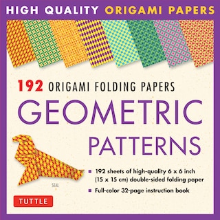 Front cover_Origami Folding Papers - Geometric Patterns - 192 Sheets