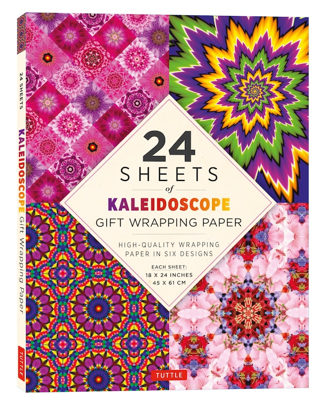 Front cover_Kaleidoscope Gift Wrapping Paper - 24 Sheets