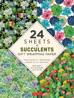 Front cover_Succulents Gift Wrapping Paper - 24 Sheets