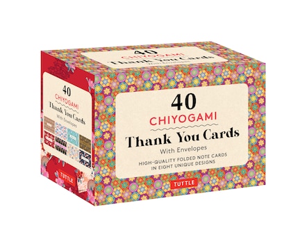 Chiyogami, 40 Thank You Cards with Envelopes: (4 1/2 x 3 inch blank cards in 8 unique designs)