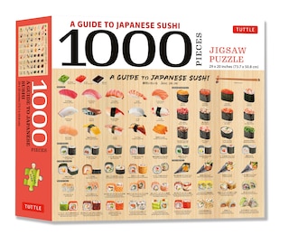 A Guide to Japanese Sushi - 1000 Piece Jigsaw Puzzle: Finished Size 29 X 20 inch (74 x 51 cm)