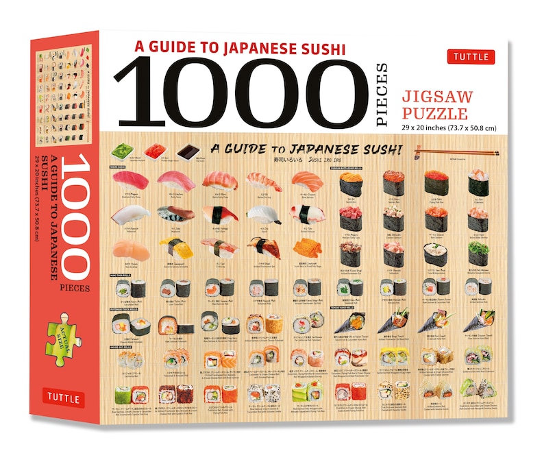 A Guide to Japanese Sushi - 1000 Piece Jigsaw Puzzle: Finished Size 29 X 20 inch (74 x 51 cm)