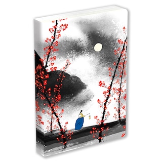 Front cover_Plum Blossoms on a Moonlit Night Lined Hardcover Journal