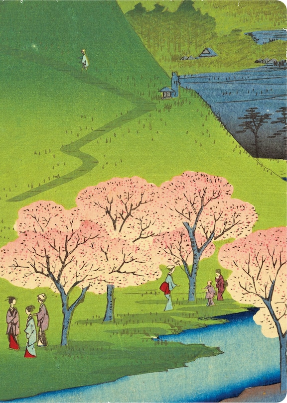 Couverture_Hiroshige Cherry Blossoms Lined Hardcover Journal