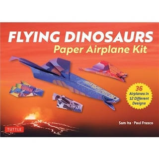 Flying Dinosaurs Paper Airplane Kit: 36 Airplanes in 12 Different Designs!