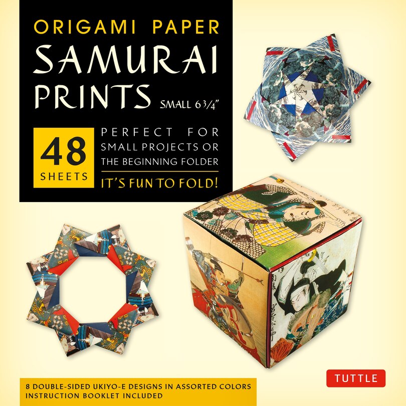 Front cover_Origami Paper - Samurai Prints - Small 6 3/4 - 48 Sheets