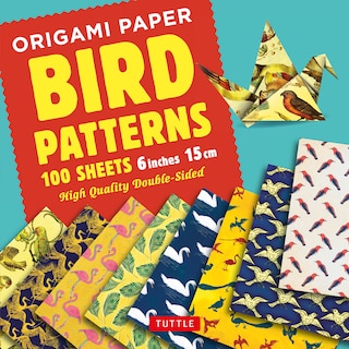 Front cover_Origami Paper 100 sheets Bird Patterns 6 (15 cm)