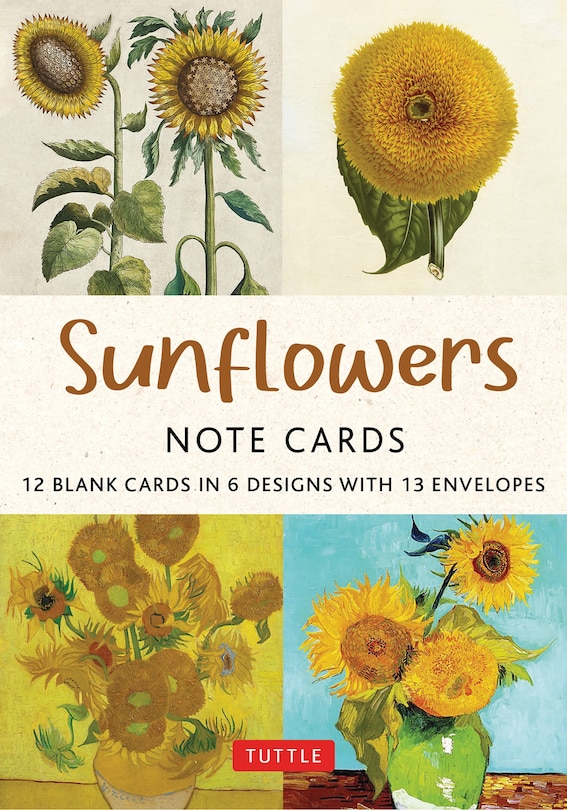 Front cover_Sunflowers - 12 Blank Note Cards