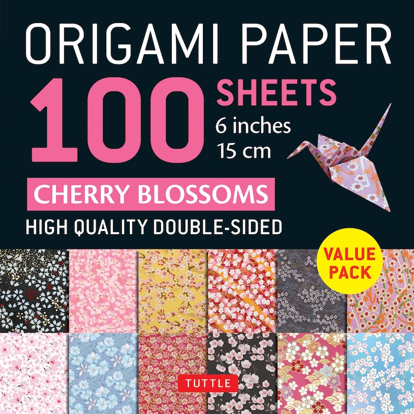Front cover_Origami Paper 100 Sheets Cherry Blossoms 6 (15 cm)
