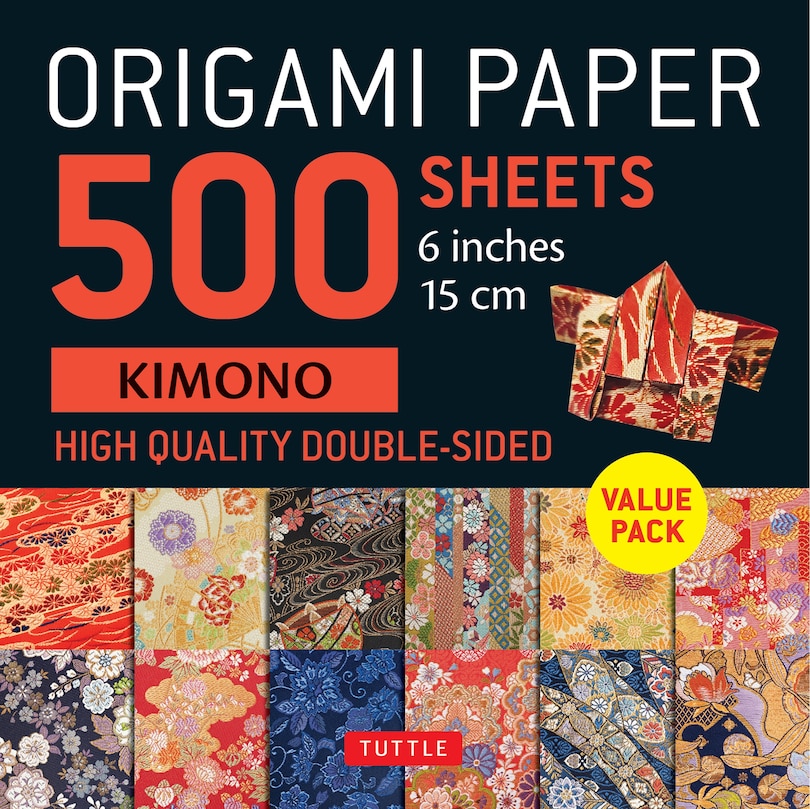 Origami Paper 500 sheets Kimono Flowers 6 15cm