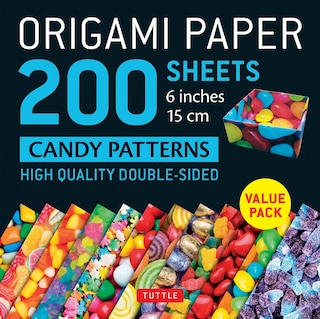 Front cover_Origami Paper 200 sheets Candy Patterns 6 (15 cm)