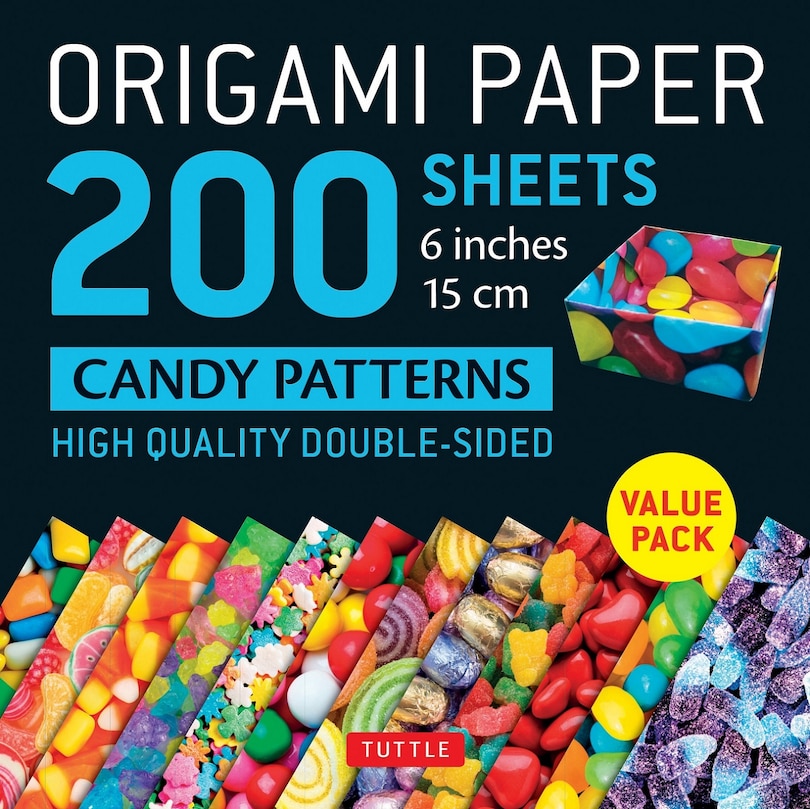 Front cover_Origami Paper 200 sheets Candy Patterns 6 (15 cm)