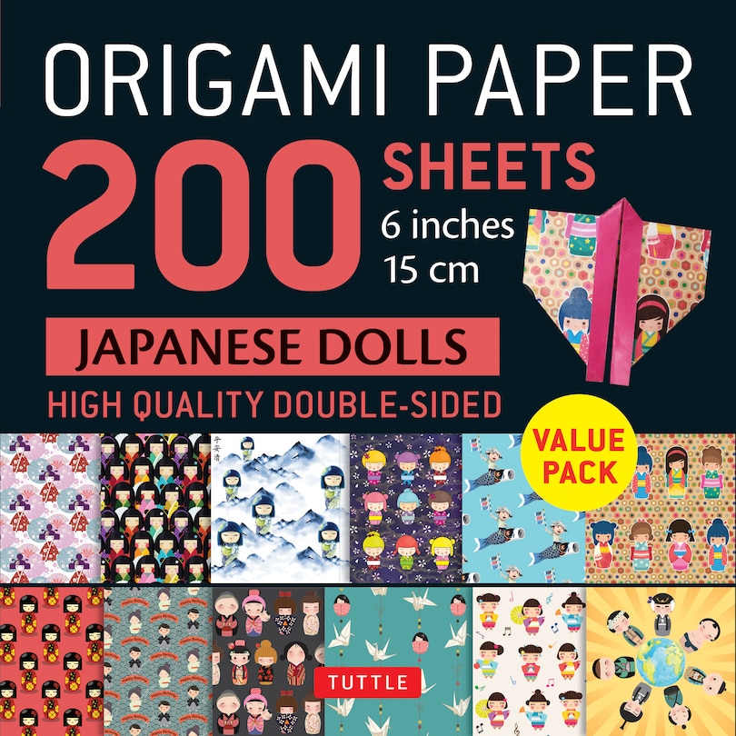 Front cover_Origami Paper 200 sheets Japanese Dolls 6 (15 cm)