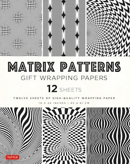 Front cover_Matrix Patterns Gift Wrapping Papers - 12 sheets