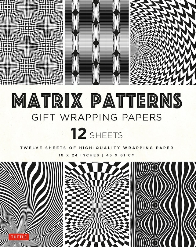 Front cover_Matrix Patterns Gift Wrapping Papers - 12 sheets