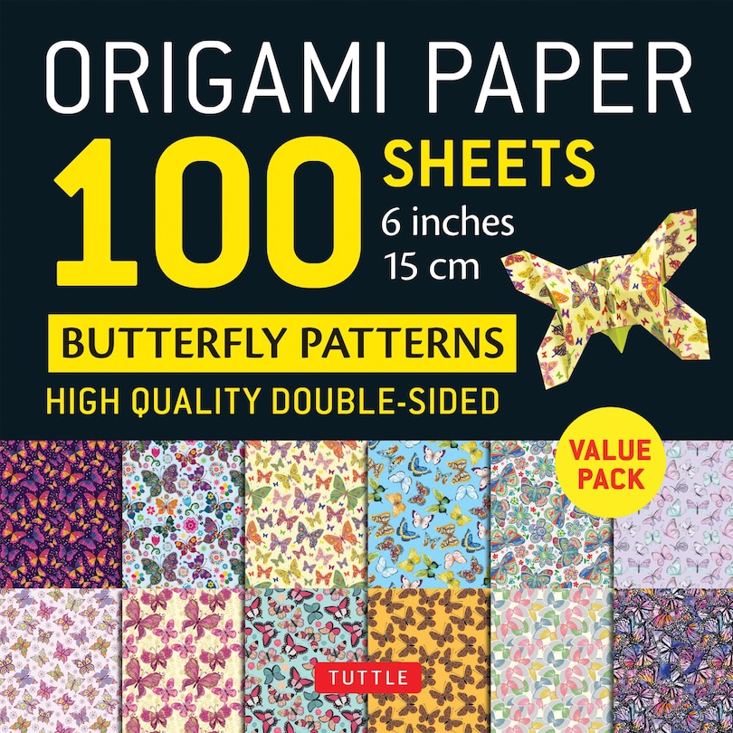 Couverture_Origami Paper 100 Sheets Butterfly Patterns 6 (15 CM)