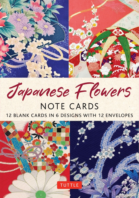 Front cover_Japanese Flowers, 12 Note Cards