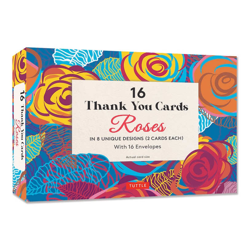 Front cover_16 Thank You Cards, Roses