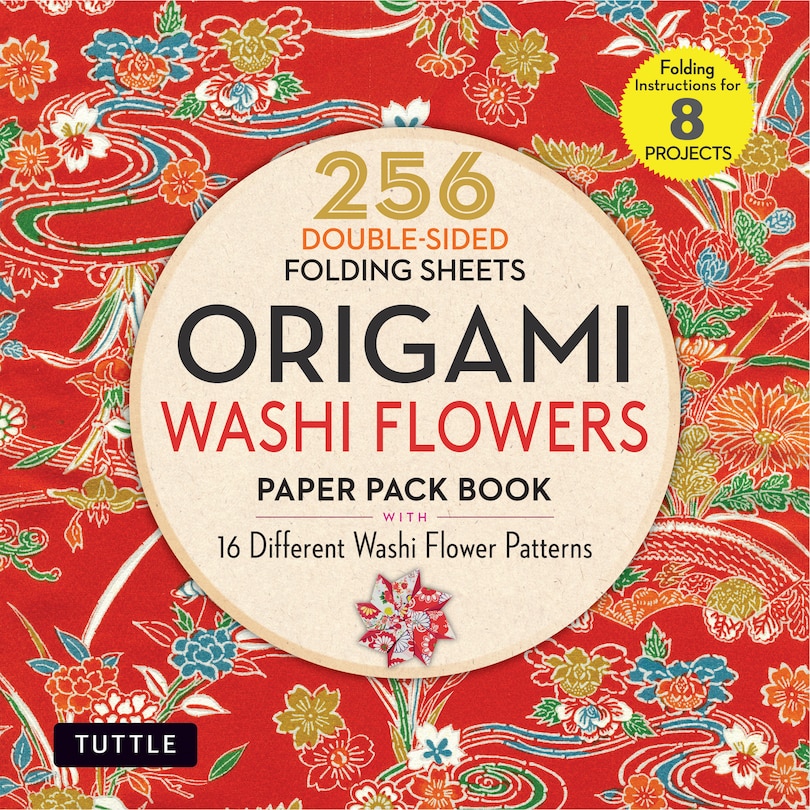 Front cover_Origami Washi Flowers Paper Pack Book