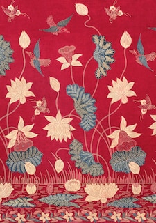 Front cover_Journal Sarong Buketan with Lotuses, Lined Paperback