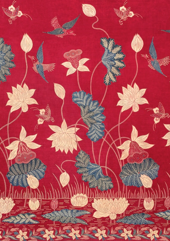 Front cover_Journal Sarong Buketan with Lotuses, Lined Paperback