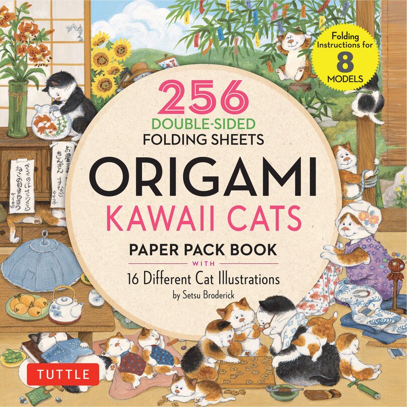 Front cover_Origami Kawaii Cats Paper Pack Book