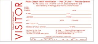 Front cover_Visitor Card with Detachable Name Tag