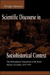 Front cover_Scientific Discourse in Sociohistorical Context