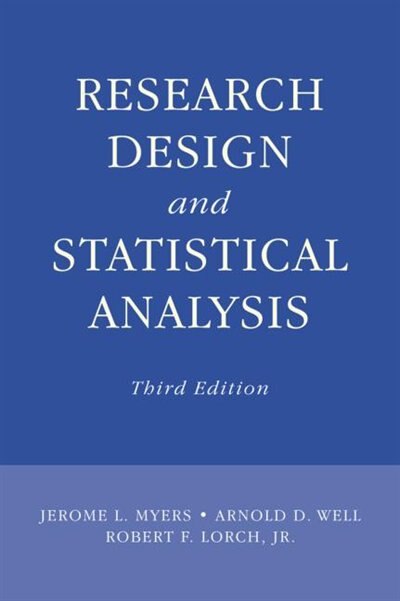 Front cover_Research Design and Statistical Analysis