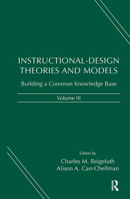 Front cover_Instructional-Design Theories and Models, Volume III